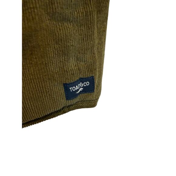 Toad & Co Sz L Mcway Reversible Black Puffer Vest Corduroy Zip Front Fall Cabin - Picture 7 of 10